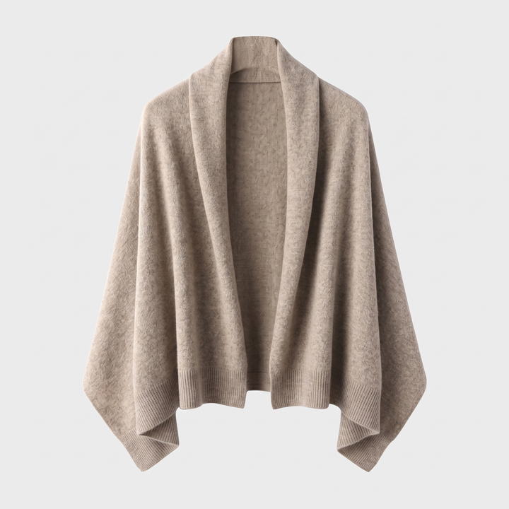 Women's Cashmere Shawl for Winter with Cape-to-Scarf Drape 0