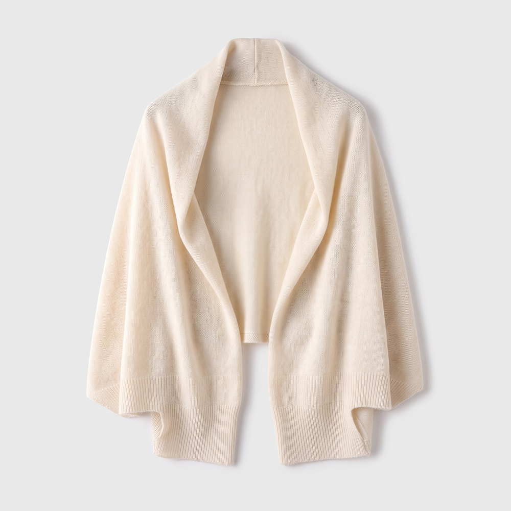 Women's Cashmere Shawl for Winter with Cape-to-Scarf Drape 1