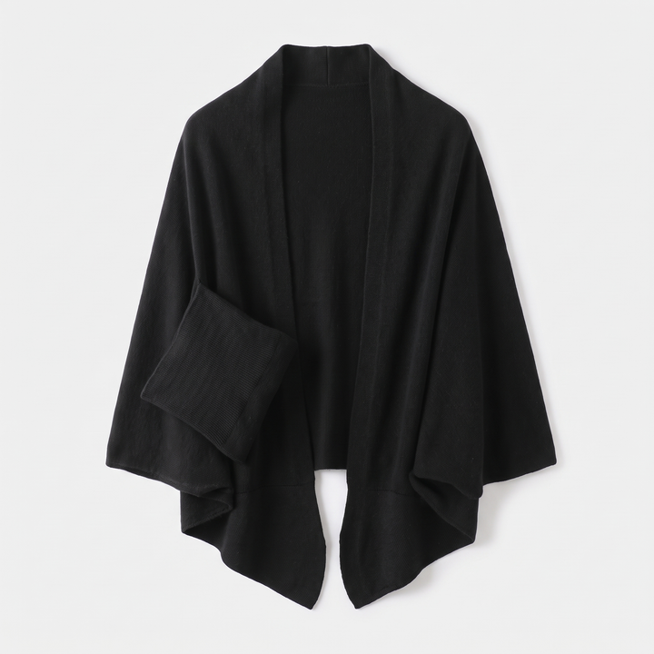 Women's Cashmere Shawl for Winter with Cape-to-Scarf Drape 2
