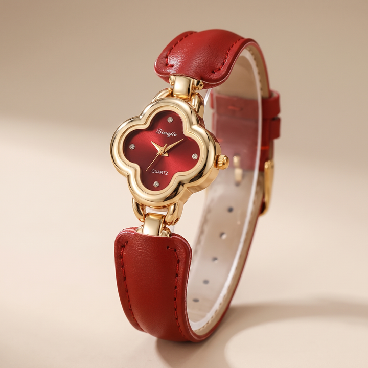 Women's Clover Watch for Day to Night with Crystal Bracelet 5