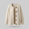 Women's Cozy Knit Cardigan with Open Front