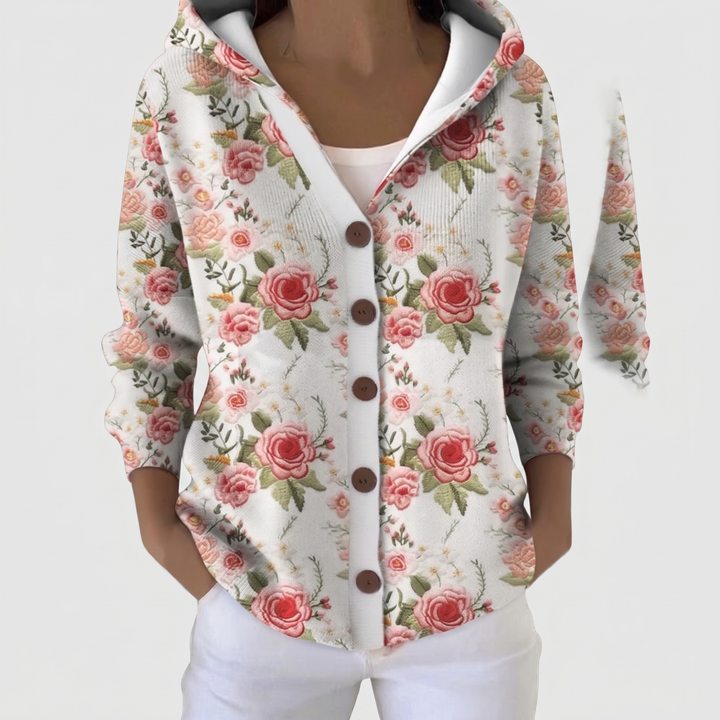 Women's Cozy Textured Cardigan with Relaxed Fit 5