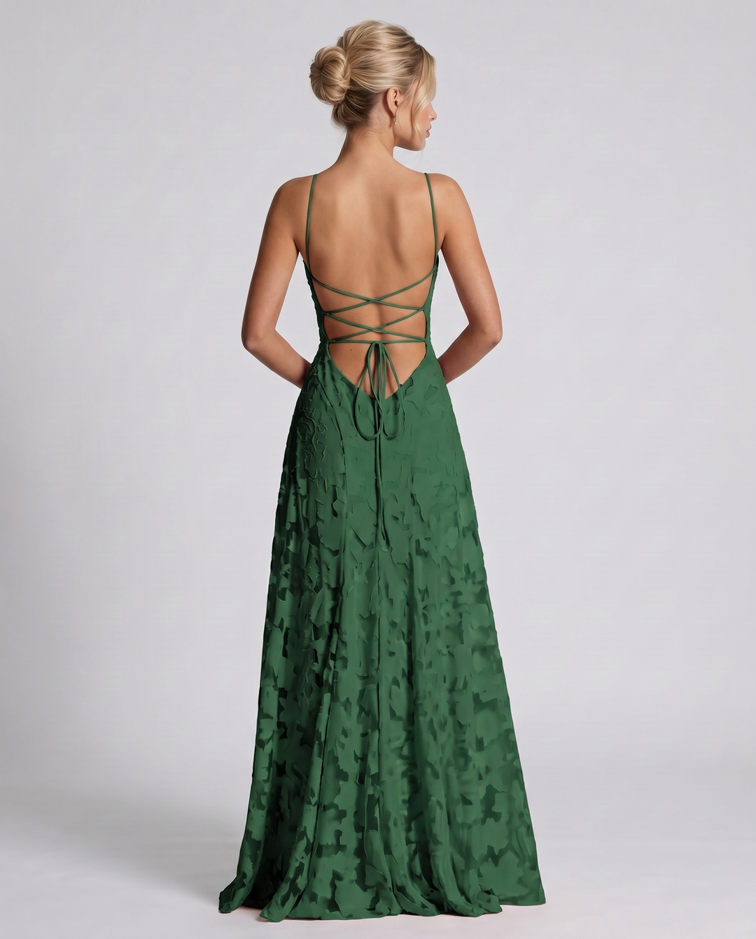 Women's Elegant Maxi Dress with Square Neckline 21