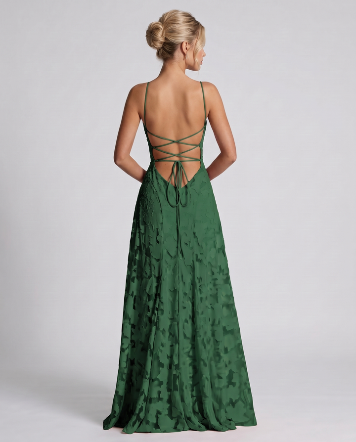 Women's Elegant Maxi Dress with Square Neckline 21