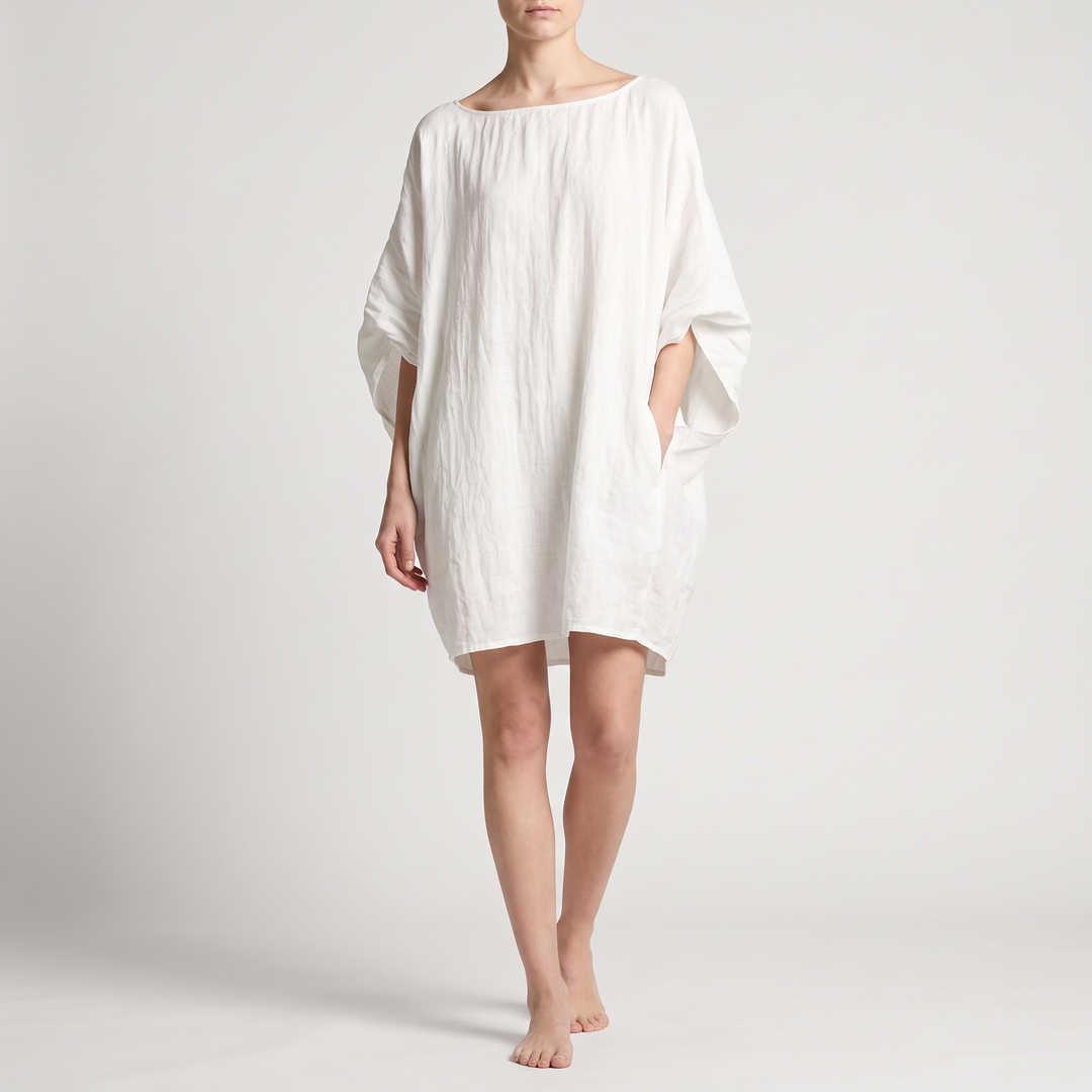 Women's Flowy Tunic Dress for Daily Wear with Wide Sleeves 1