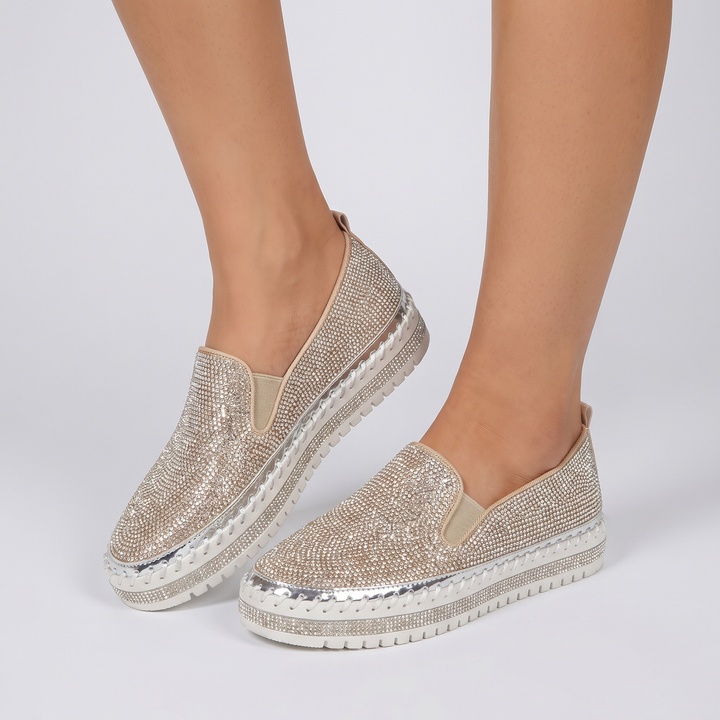 Women's Glitter Slip-On Shoes with Soft Insole 1