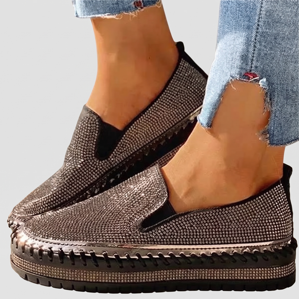 Women's Glitter Slip-On Shoes with Soft Insole 2