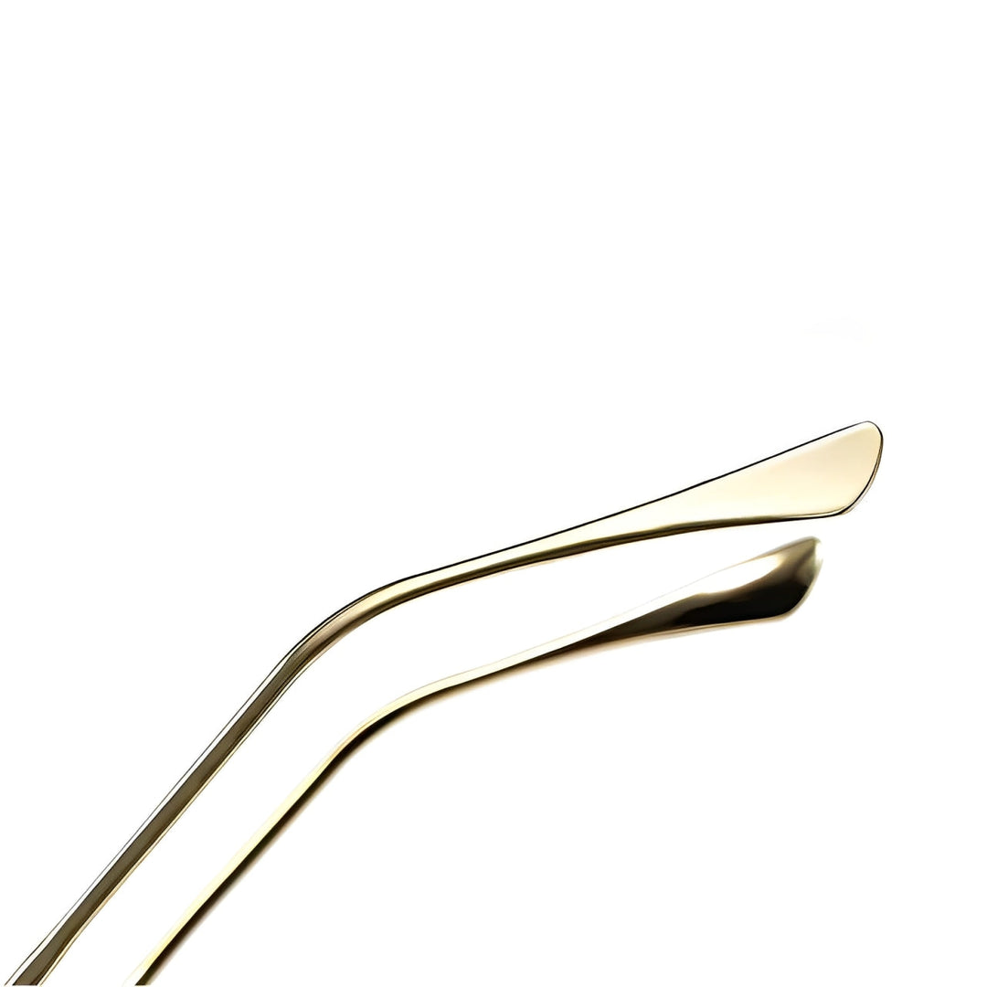 Women's Gold Retro Sunglasses for Travel with UV400 Lenses 2