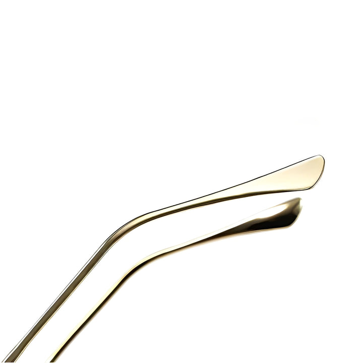 Women's Gold Retro Sunglasses for Travel with UV400 Lenses 2