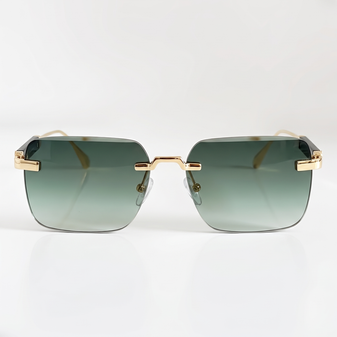 Women's Gold Retro Sunglasses for Travel with UV400 Lenses 3