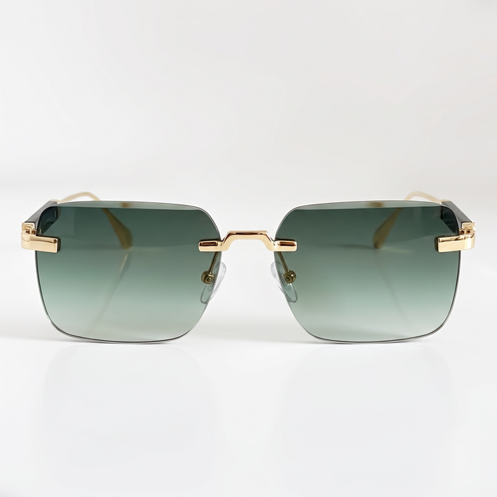 Women's Gold Retro Sunglasses for Travel with UV400 Lenses 3