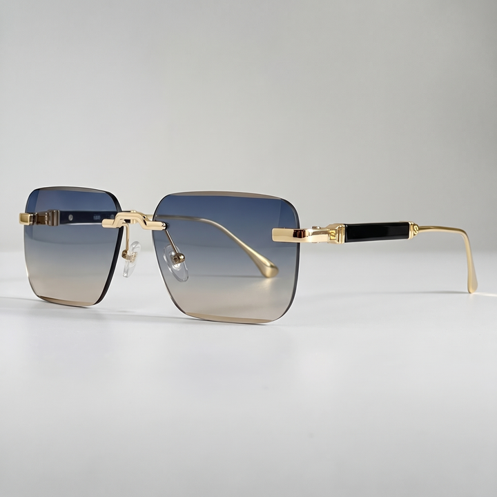 Women's Gold Retro Sunglasses for Travel with UV400 Lenses 4