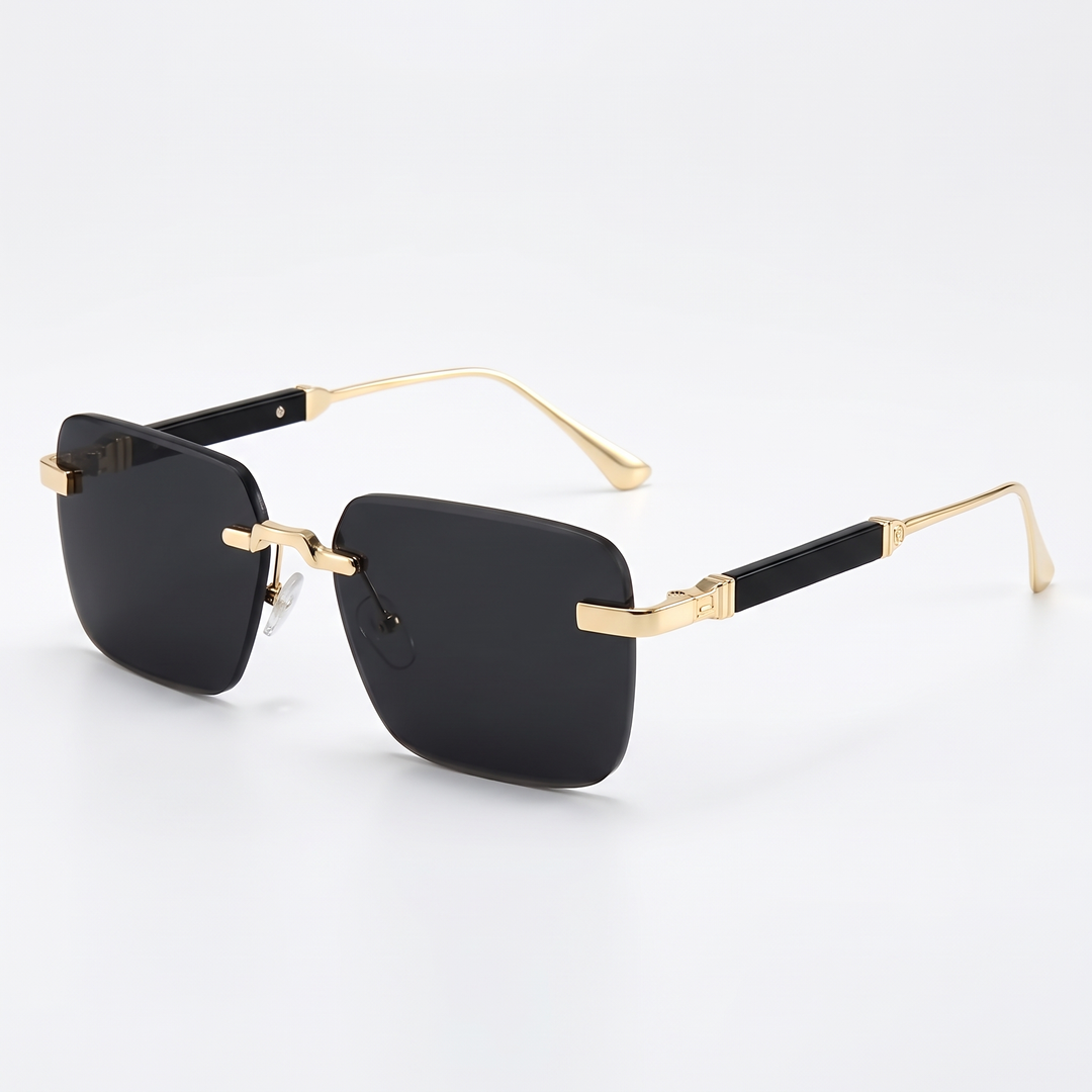 Women's Gold Retro Sunglasses for Travel with UV400 Lenses 5
