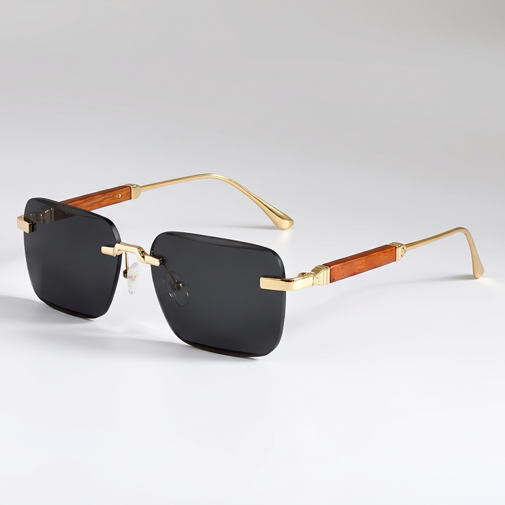 Women's Gold Retro Sunglasses for Travel with UV400 Lenses 6