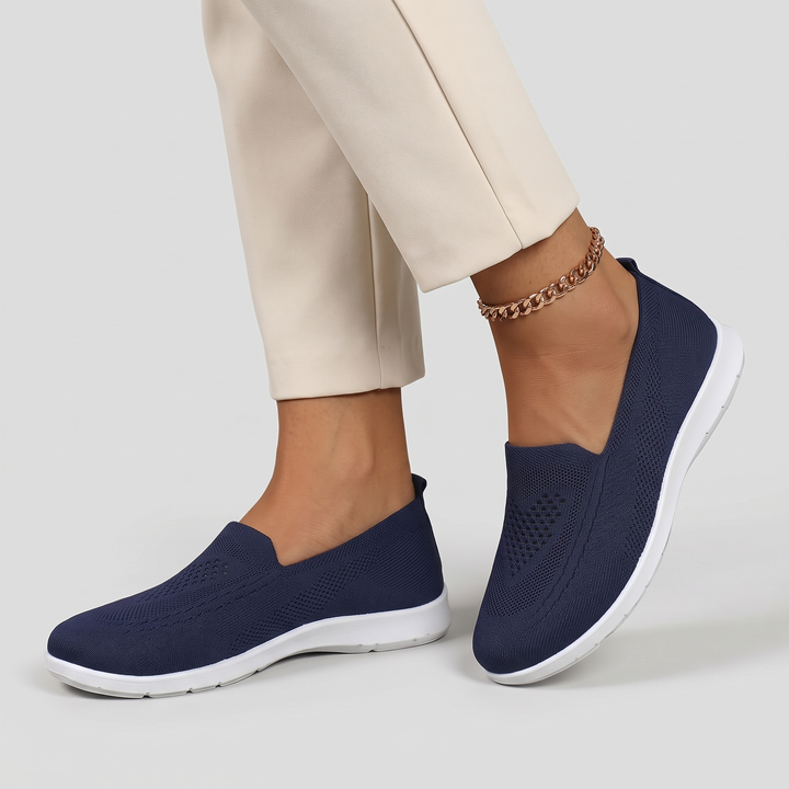 Women's Knit Loafers for Daily Wear with Cushioned Wedge 2