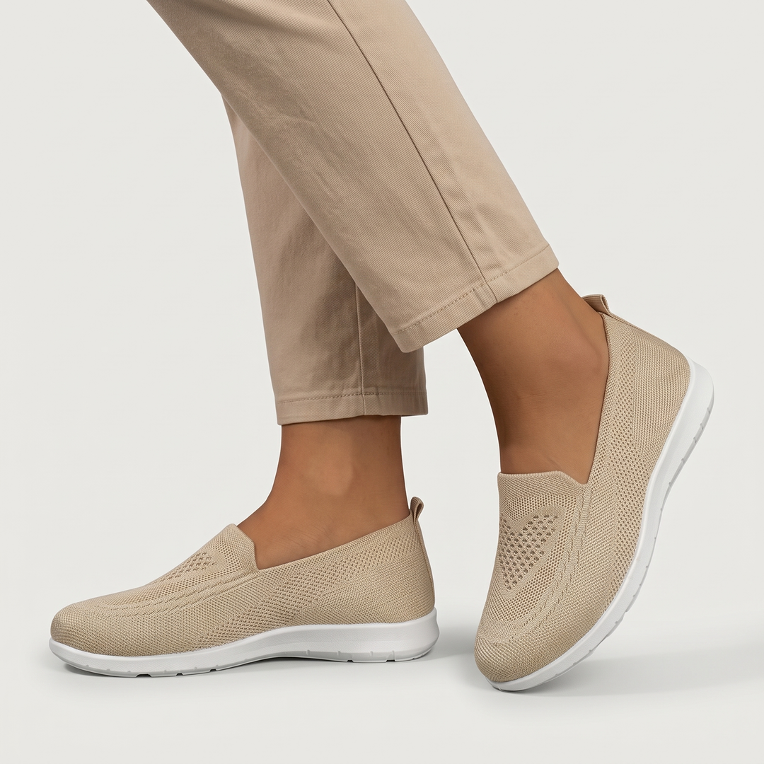 Women's Knit Loafers for Daily Wear with Cushioned Wedge 5