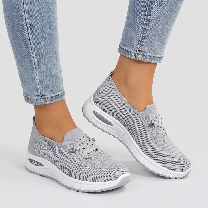 Women's Orthopaedic Knit Trainers with Air Cushion Sole 1