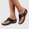 Women's Orthopaedic Wedge Sandals with Toe Post