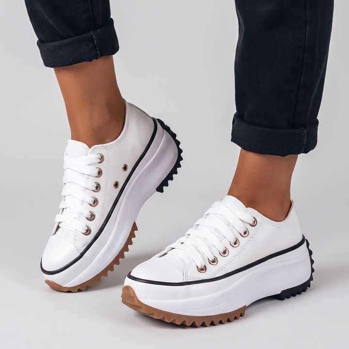 Women's Orthopedic Lace-Up Sneakers with Cushioned Insole 1