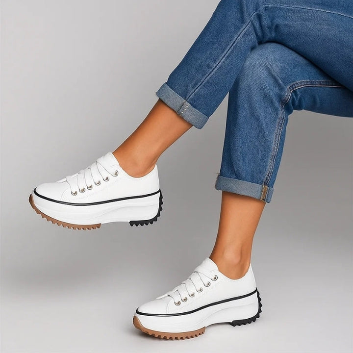 Women's Orthopedic Lace-Up Sneakers with Cushioned Insole 5