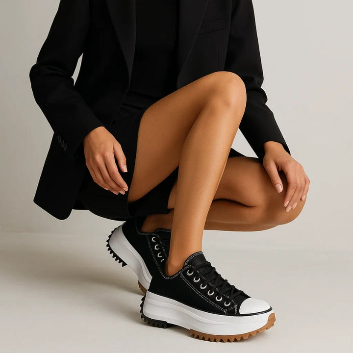 Women's Orthopedic Lace-Up Sneakers with Cushioned Insole 8