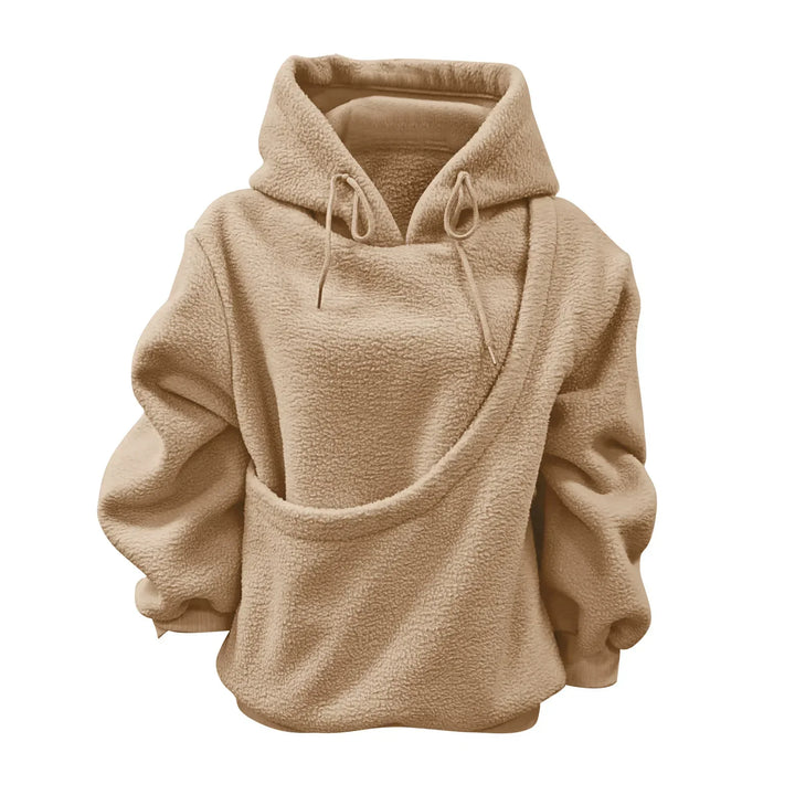 Women's Plush Fleece Hoodie with Pet Pocket 8