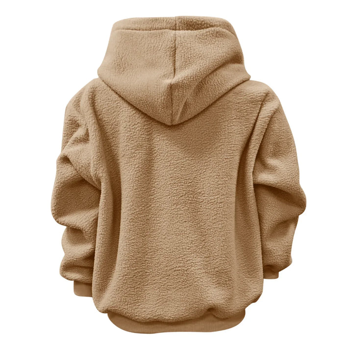Women's Plush Fleece Hoodie with Pet Pocket 9