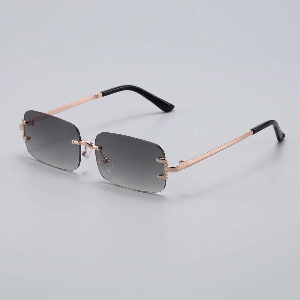 Women's Rimless Sunglasses for Daily Wear with Metal Frames 1