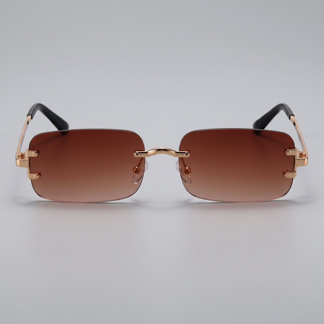 Women's Rimless Sunglasses for Daily Wear with Metal Frames 2