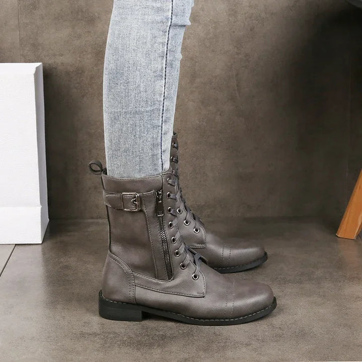 Women's Rugged Leather Boots for Everyday with Durable Sole 3