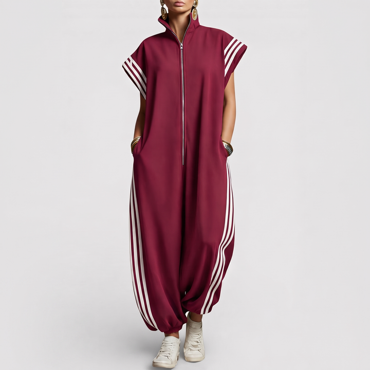 Women's Sleeveless Jumpsuit for Day to Night with Zip Neck 2