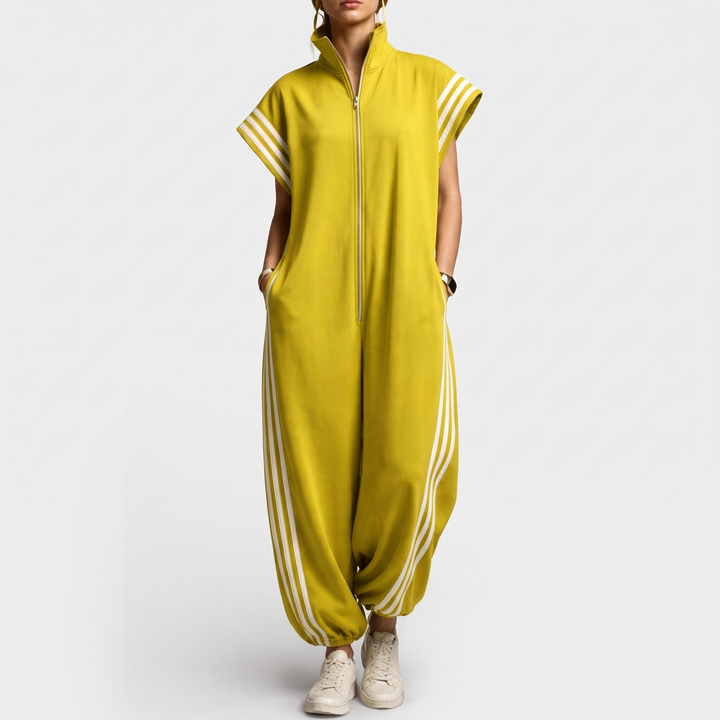 Women's Sleeveless Jumpsuit for Day to Night with Zip Neck 5