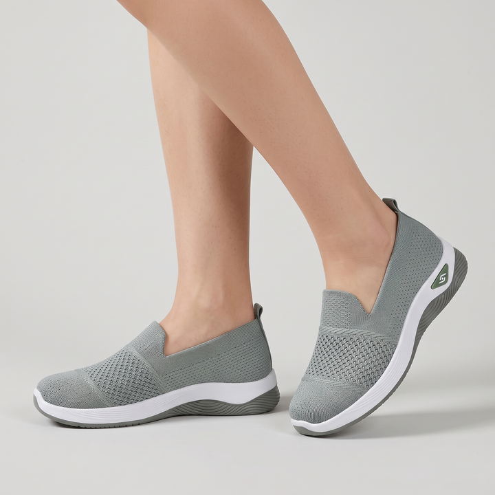 Women's Slip-On Mesh Trainers for Walks with Cushioned Sole 1