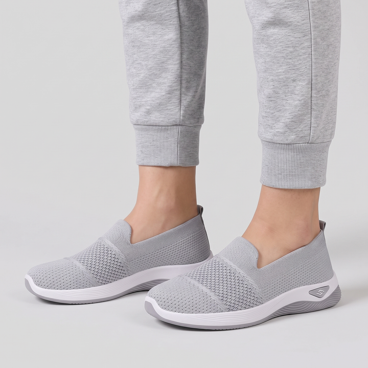 Women's Slip-On Mesh Trainers for Walks with Cushioned Sole 2