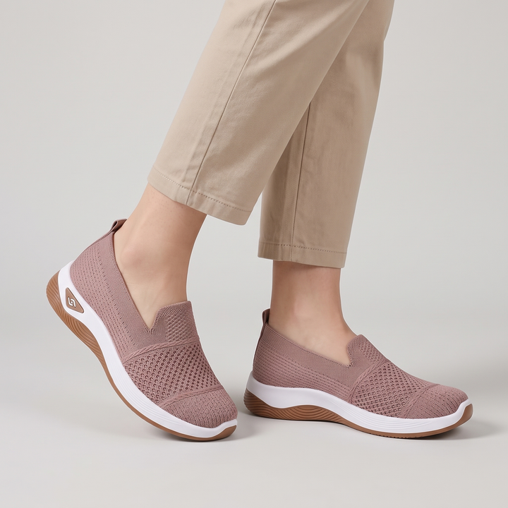 Women's Slip-On Mesh Trainers for Walks with Cushioned Sole 4