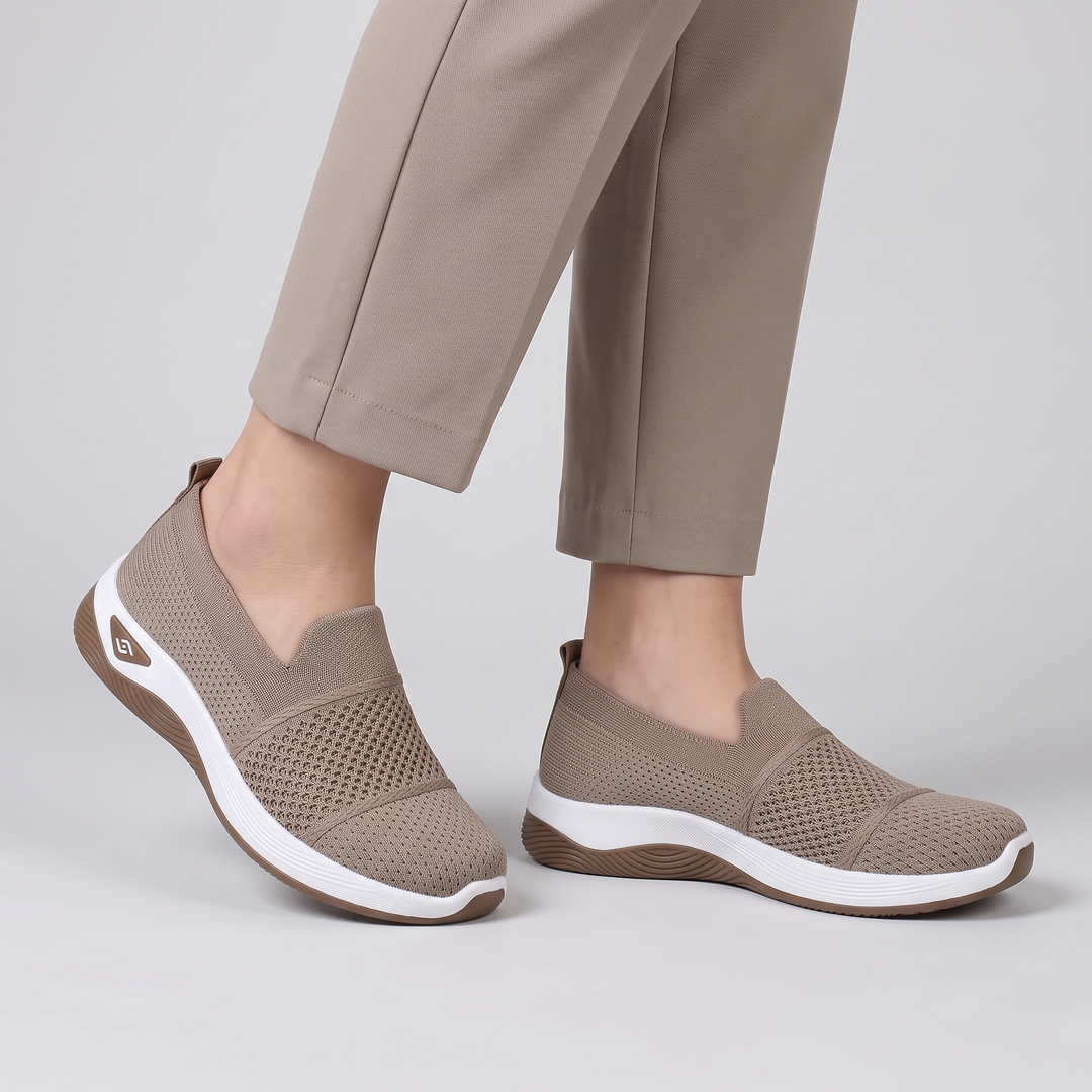 Women's Slip-On Mesh Trainers for Walks with Cushioned Sole 5