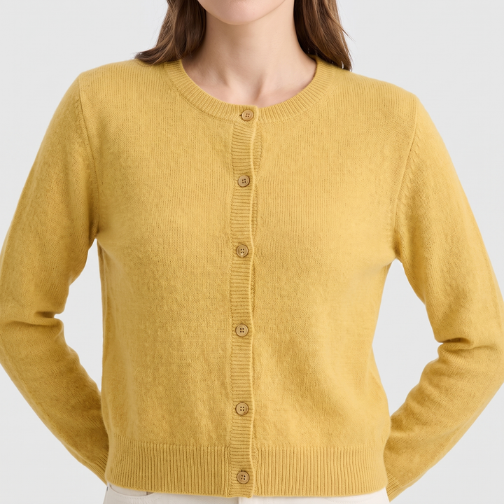 Women's Soft Cropped Cardigan with Button Front 6