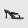 Women's Stiletto Thong Mules for Parties with Square Toe