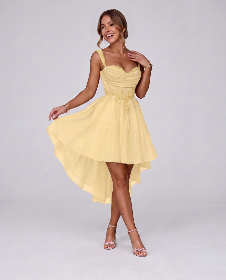 Women's Tulle Midi Dress with Fit and Flare Skirt 101