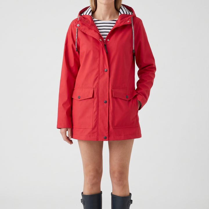 Women's Waterproof Hooded Raincoat with Sealed Seams 5