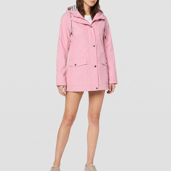 Women's Waterproof Hooded Raincoat with Sealed Seams 6