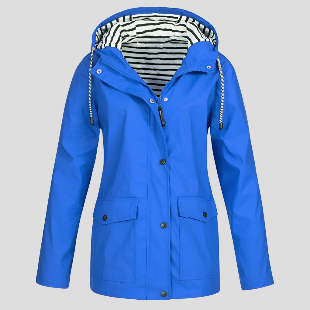 Women's Waterproof Hooded Raincoat with Sealed Seams 7