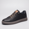 Men's Italian Leather Trainers for Work with Rubber Soles